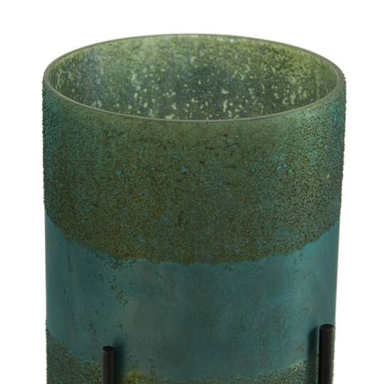 Glass Contemporary Candle Holder Set